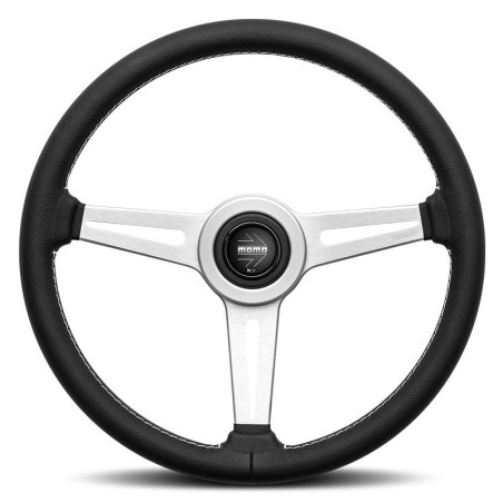 VOLANTE MOMO RETRO 360 CUERO NEGRO