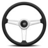 VOLANTE MOMO RETRO 360 CUERO NEGRO
