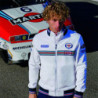 MARTINI-R S WHITE ZIPPER SWEATSHIRT