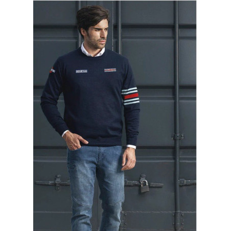 SUDADERA DE CUELLO REDONDO MARTINI-R AZUL MARINO