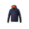 SUDADERA CON CREMALLERA Y CAPUCHA TW TALLA L AZUL MARINO/NARANJA