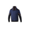 SUDADERA CON CREMALLERA Y CAPUCHA TW TALLA L AZUL MARINO/NARANJA