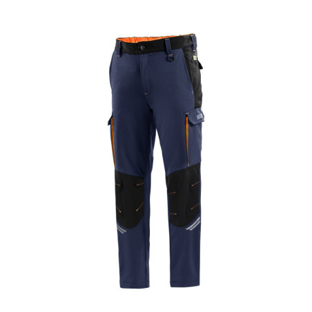 PANTALONES TECH TW TALLA L AZUL MARINO/NARANJA