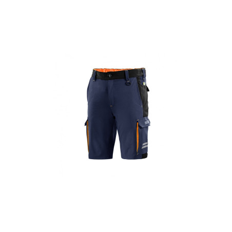 TECH TW SHORTS SIZE S NAVY BLUE/ORANGE