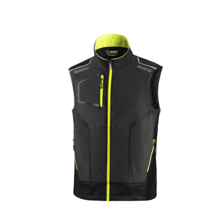 CHALECO TW TALLA S GRIS/AMARILLO FLUO