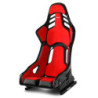 ASIENTO RECARO PODIUM GF ALCANTARA ROJO/CUERO NEGRO TALLA M PILOTO