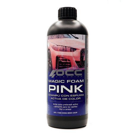 CHAMPU ESPUMANTE COCHE MAGIC FOAM COLOR ROSA 500 ML OCC MOTORSPORT
