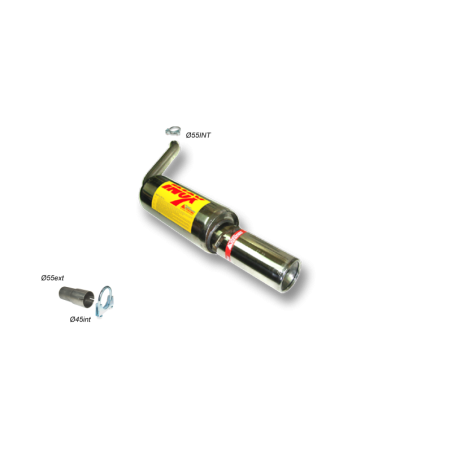 STAINLESS REAR EXHAUST:FORD SIERRA 1Ø101