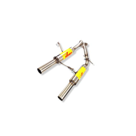 ESCAPE TRASERO INOXIDABLE GRUPO-N USO EXCLUSIVO PARA COMPETICIÓN:RENAULT CLIO II SPORT 2Ø60 CENTRALES