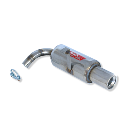 ESCAPE TRASERO INOXIDABLE NO HOMOLOGADO:TOYOTA COROLLA 1Ø101