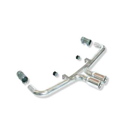 ESCAPE TRASERO INOXIDABLE GRUPO-A USO EXCLUSIVO PARA COMPETICIÓN:PORSCHE 718S BOXSTER (981) 2Ø101 CENTRALES