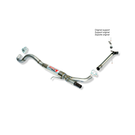 ESCAPE TRASERO INOXIDABLE GRUPO-N USO EXCLUSIVO PARA COMPETICIÓN:RENAULT MEGANE IV SIN SALIDA