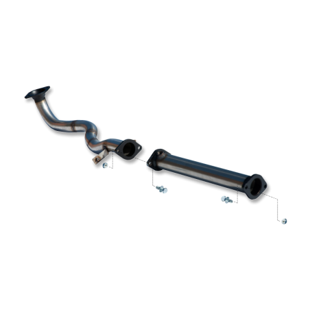 TUBO SUPRESOR DE CATALIZADOR INOXIDABLE USO EXCLUSIVO PARA COMPETICIÓN:PEUGEOT 206