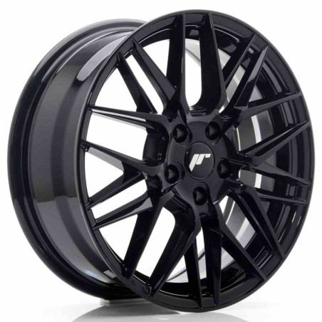 JAPAN RACING JR28 7x17 ET25 4x108 65.1 BLACK WHEEL