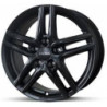 LLANTA RONAL R65 6.5X16 ET32 4X108 JETBLACK-MATE