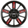 RIM RONAL R67 Red Left 8.0X19 ET25 5X112 JETBLACK-FRONT POLISHED