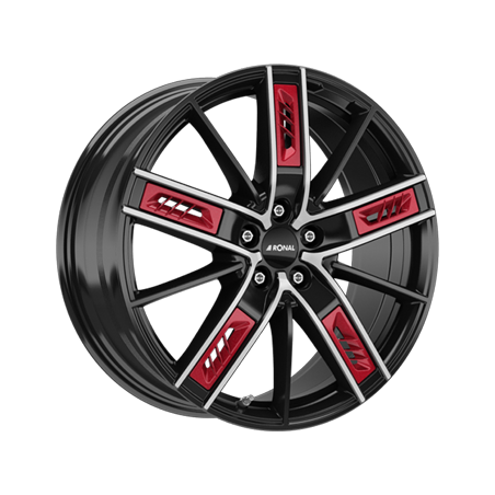 LLANTA RONAL R67 Red Right 8.0X19 ET35 5X112 JETBLACK