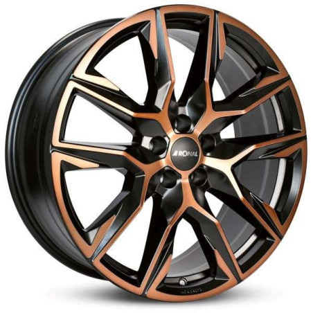 LLANTA RONAL R71 8.5X20 ET30 5X112 JETBLACK-COPPER MATT