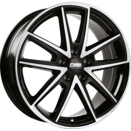Llanta CMS C30 7x17 ET50 5x114.3 Negro Diamante