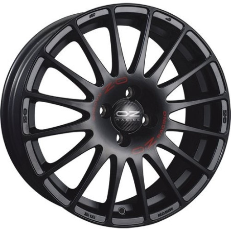 LLANTA OZ RACING SUPERTURISMO GT 8X19 ET48 5X112 NEGRO MATE RED LETTERING