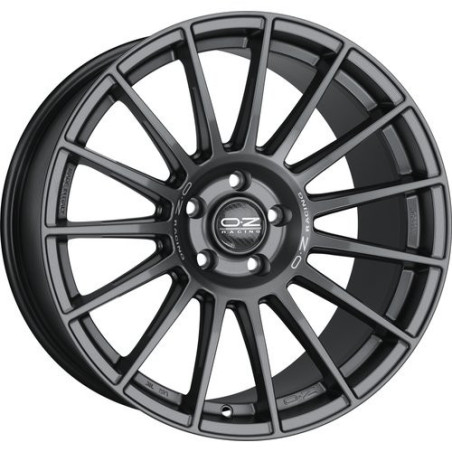 LLANTA OZ RACING SUPERTURISMO DAKAR 10X20 ET43 5X112 GRIS MATE SILVER LETTERING