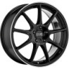 LLANTA OZ RACING VELOCE GT 8X18 ET45 5X108 NEGRO BRILLANTE+DIAMOND LIP+SILVER LETTERING