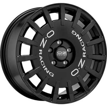 LLANTA OZ RACING RALLY RACING 8,5X19 ET44 5X112 NEGRO BRILLANTE SILVER LETTERING