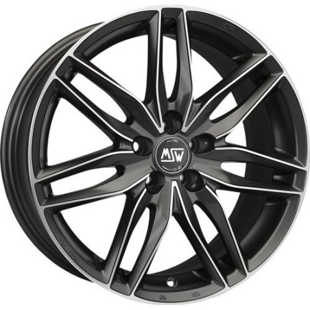 LLANTA OZ RACING MSW 24 8X17 ET35 5X100 METAL MATE PULIDO