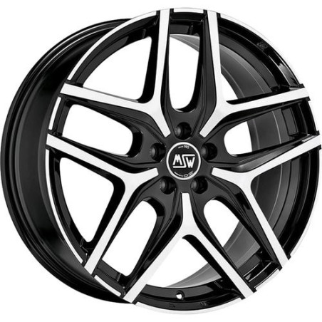 LLANTA OZ RACING MSW 40 8X19 ET45 5X112 NEGRO BRILLANTE FULL POLISHED