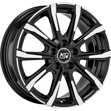 LLANTA OZ RACING MSW 79 7X17 ET48 5X100 NEGRO BRILLANTE FULL POLISHED