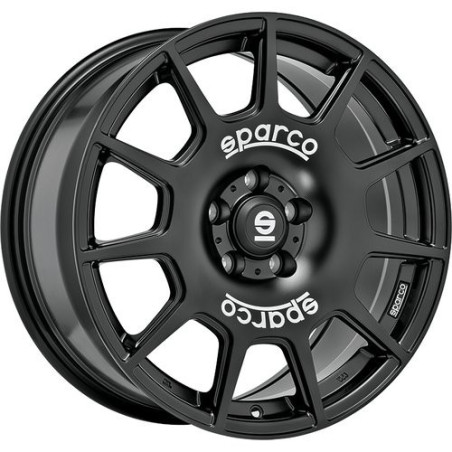 LLANTA OZ RACING SPARCO TERRA 8X18 ET45 5X114,3 NEGRO MATE WHITE LETTERING