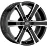 OZ RACING SAHARA 6 MSW 8X18 ET25 6X139.7 GLOSS BLACK FULL POLISHED RIM