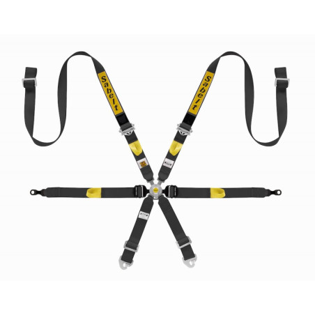 ARNES 6 PUNTOS GAMA MEDIA GT3 997-911 FIA8853-2016 NEGRO