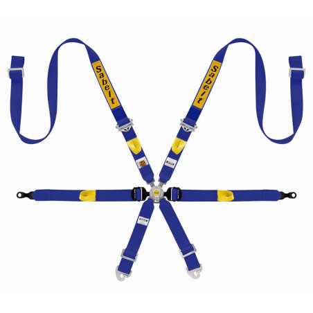 HARNESS 6 POINTS MIDDLE RANGE GT3 997-911 FIA8853-2016 BLUE