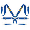 RALLY HARNESS 6 POINTS STEEL 3X3 FIA8853-2016 BLUE