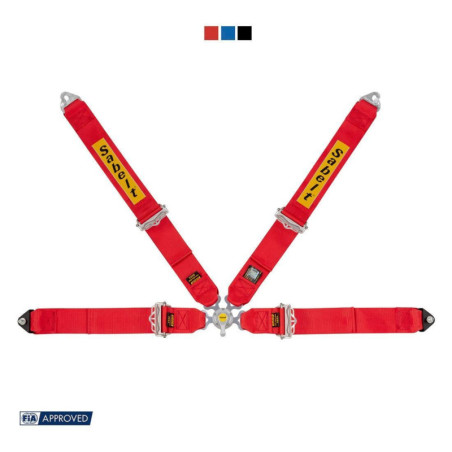 ARNES 4 PUNTOS 3 ALUMINIO KIT CAR GT/RALLY FIA8853-1998 ROJO