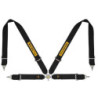 4 POINT HARNESS 3&quot STEEL KIT CAR GT/RALLY FIA8853-1998 BLACK