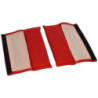 ALMOHADILLAS SABELT 3 VELCRO ROJAS