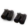 SET DE 4 COLAS REMUS DE 84MM NEGRAS INSERCION CARBONO