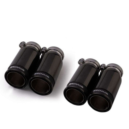 SET DE 4 COLAS REMUS DE 84MM NEGRAS INSERCION CARBONO