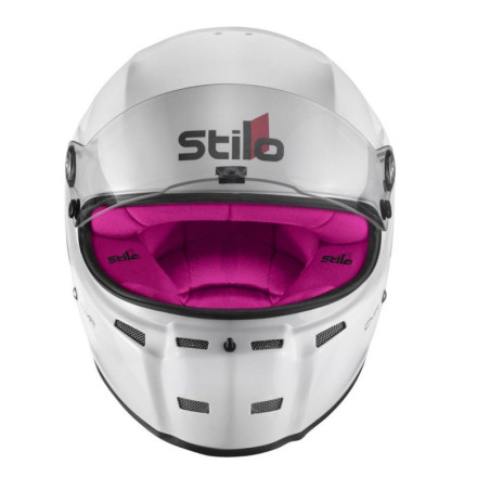 CASCO STILO ST5 CMR BLANCO INTERIOR ROSA KARTING TALLA 56