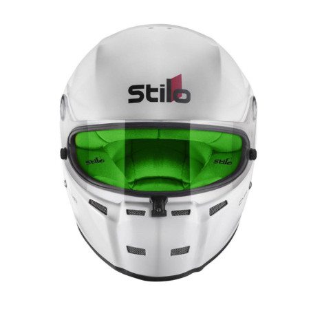 CASCO STILO ST5 CMR BLANCO INTERIOR VERDE KARTING TALLA 54