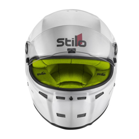 CASCO STILO ST5 CMR BLANCO INTERIOR AMARILLO KARTING TALLA 54