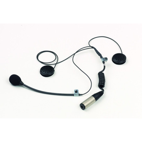 KIT MICRO Y AURICULARES CASCO ABIERTO TIPO STILO TROPHY CONEXIÓN HEMBRA JACK 6,3