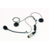 MICRO AND HEADPHONES KIT OPEN HELMET TROPHY STYLE FEMALE CONNECTION JACK 6.3
