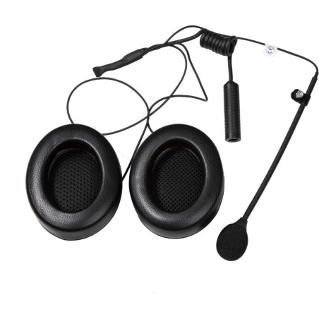 KIT MICRO Y AURICULARES(CON OREJERA) CASCO ABIERTO CONEXIÓN HEMBRA NEXUS