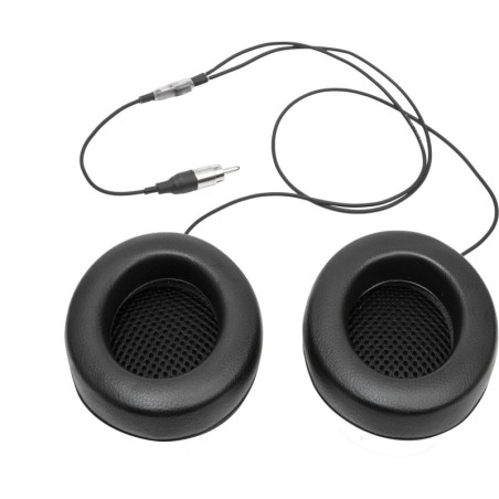 AURICULARES CON OREJERA TIPO RALLY PARA CASCO TURISMO CONEXIÓN MACHO RCA