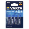 4 HIGH ENERGY AAA ALKALINE BATTERIES CS10