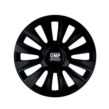 Set 4 hubcaps Magnum black 16 inches OMP Speed
