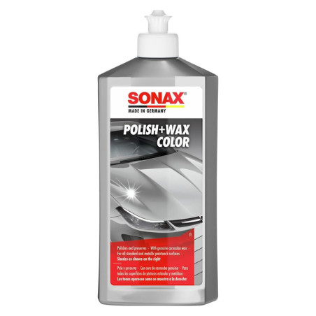 SONAX ABRILLANTADOR + CERA PLATA/GRIS 250ML